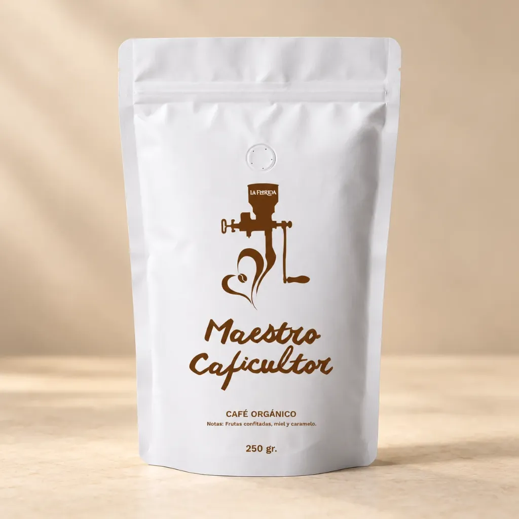 Cafe Tostado Maestro Caficultor Variedad Honey 100% Organico Puntaje Sca 83-84 250Gr
